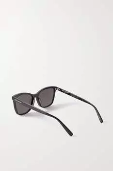 SAINT LAURENT EYEWEAR солнцезащитные очки в квадратной оправе из ацетата, черный
