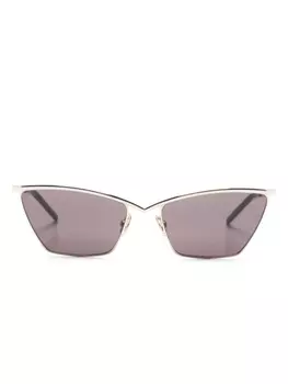 Saint Laurent Eyewear солнцезащитные очки в оправе 'кошачий глаз', золотистый
