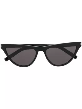 Saint Laurent Eyewear солнцезащитные очки в оправе 'кошачий глаз', черный