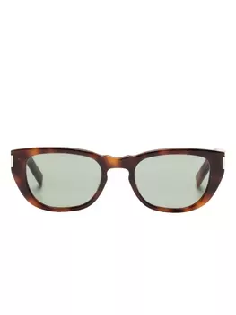 Saint Laurent Eyewear солнцезащитные очки в оправе 'кошачий глаз', коричневый