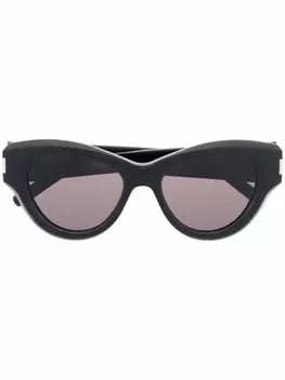 Saint Laurent Eyewear солнцезащитные очки в оправе 'кошачий глаз', черный