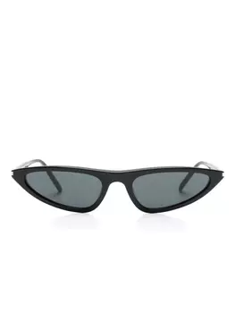 Saint Laurent Eyewear солнцезащитные очки в оправе 'кошачий глаз', черный