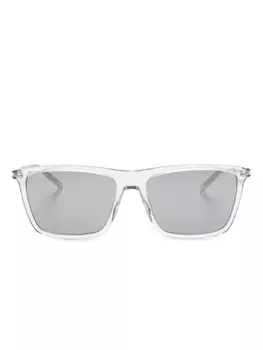 Saint Laurent Eyewear солнцезащитные очки в прозрачной оправе, серый