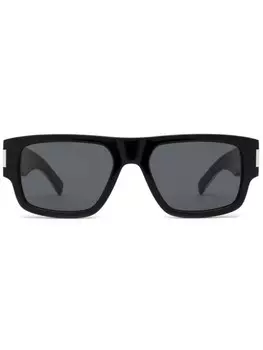 Saint Laurent Eyewear солнцезащитные очки в прямоугольной оправе, черный