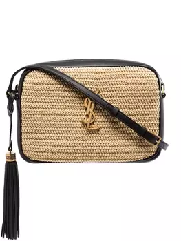 Saint Laurent каркасная сумка Lou, черный