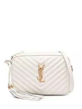Saint Laurent каркасная сумка Lou, нейтральный цвет