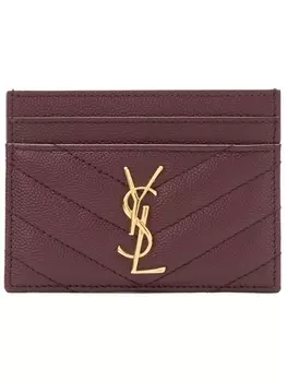 Saint Laurent картхолдер Monogram, красный