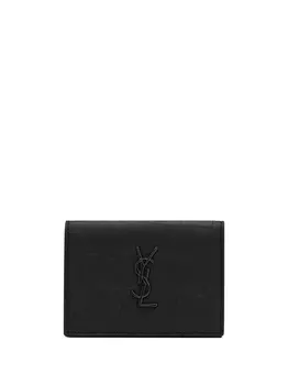 Saint Laurent картхолдер с монограммой, черный