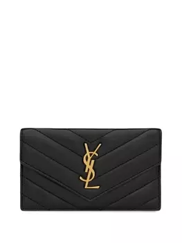 Saint Laurent картхолдер с монограммой, черный