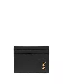 Saint Laurent картхолдер с монограммой, черный