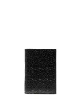 Saint Laurent картхолдер с перфорацией, черный