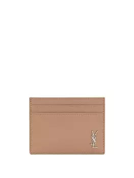 Saint Laurent картхолдер Tiny Cassandre, нейтральный цвет