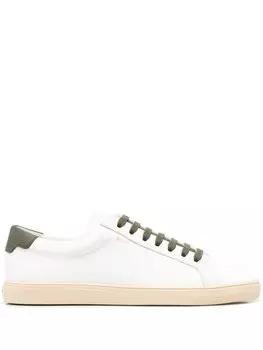 Saint Laurent кеды на шнуровке, белый