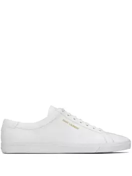 Saint Laurent кеды с логотипом, белый