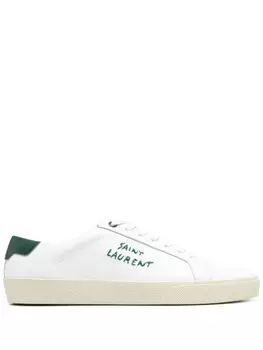 Saint Laurent кеды с логотипом, белый