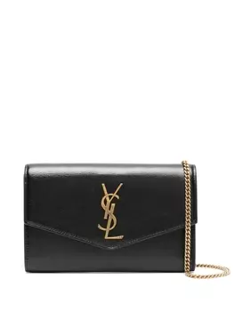Saint Laurent клатч Cassandre, черный