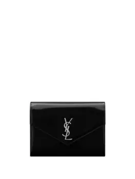 Saint Laurent клатч Cassandre Envelope, черный