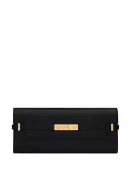 Saint Laurent клатч Manhattan прямоугольной формы, черный
