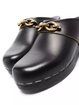 Saint Laurent клоги Le Maillon 50, черный