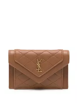 Saint Laurent кошелек Gaby, коричневый
