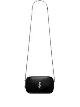 Saint Laurent кошелек Lou с логотипом, черный