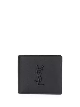 Saint Laurent кошелек с декором Monogram, черный