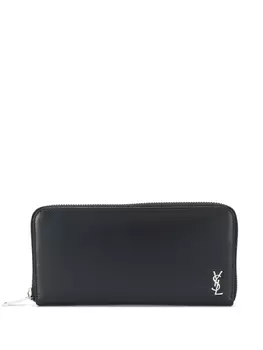 Saint Laurent кошелек с логотипом, черный