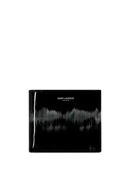 Saint Laurent кошелек с логотипом, черный