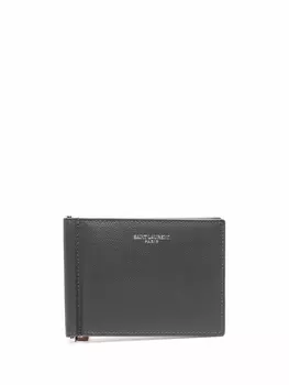 Saint Laurent кошелек с логотипом, серый