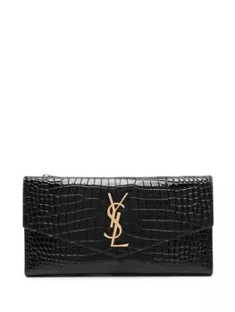 Saint Laurent кошелек с монограммой, черный