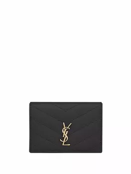 Saint Laurent кошелек с монограммой, черный