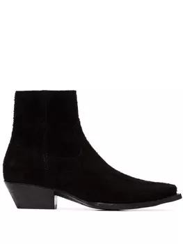 Saint Laurent ковбойские ботинки Lukas 40, черный