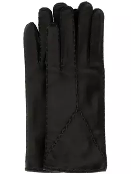 Saint Laurent кожаные перчатки, черный