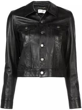 Saint Laurent куртка на пуговицах, черный