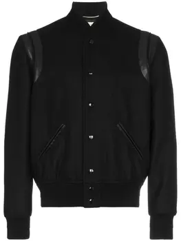 Saint Laurent куртка 'Varsity ', черный