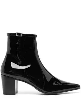 Saint Laurent лакированные ботинки Arsun, черный