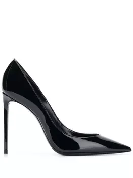 Saint Laurent лакированные туфли-лодочки Zoe 110, черный