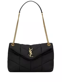Saint Laurent маленькая стеганая сумка, черный