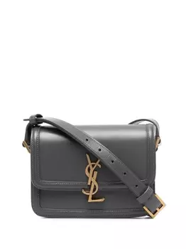 Saint Laurent маленькая сумка через плечо Solferino, серый