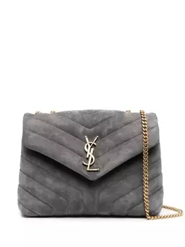 Saint Laurent маленькая сумка на плечо Loulou, серый