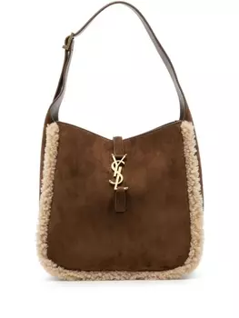 Saint Laurent маленькая сумка на плечо Le 5 7, коричневый