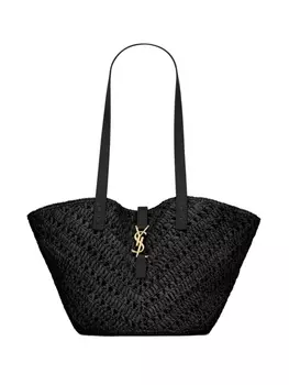 Saint Laurent маленькая сумка-тоут Panier, черный