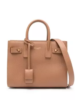 Saint Laurent маленькая сумка-тоут Sac de Jour, коричневый