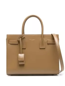 Saint Laurent маленькая сумка-тоут Sac Du Jour, нейтральный цвет