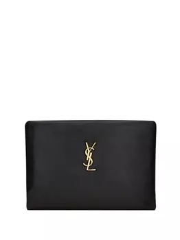 Saint Laurent маленький клатч Calypso, черный