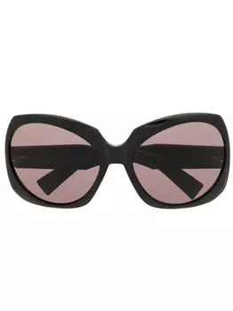 Saint Laurent массивные солнцезащитные очки, черный