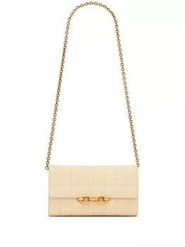 Saint Laurent мини-клатч Le Maillon, нейтральный цвет