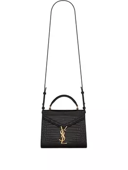 Saint Laurent мини-сумка Cassandra с верхней ручкой, черный