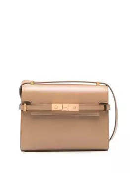 Saint Laurent мини-сумка через плечо Manhattam In Box, коричневый