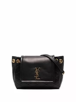 Saint Laurent мини-сумка через плечо Nolita, черный